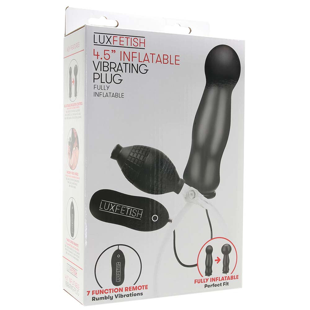 4.5 Inch Inflatable Vibrating Plug Anal Sex Toys > Butt Plugs