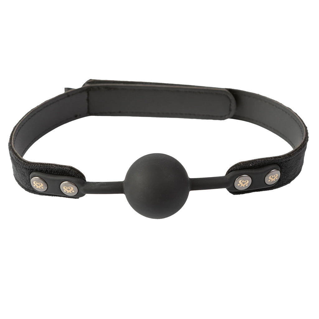 Sei Mio Strictly Come Quietly Soft Strap Silicone Ball Gag Bondage and Fetish > Ball Gags & Mouth Restraints