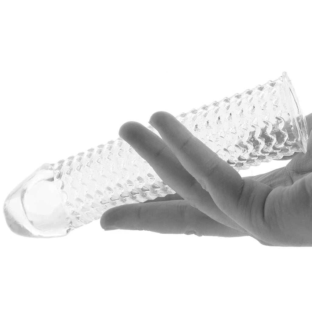 Blue Line 6.5 Inch Clear Textured Extension Sleeve Male Enhancement > Extenders and Sleeves