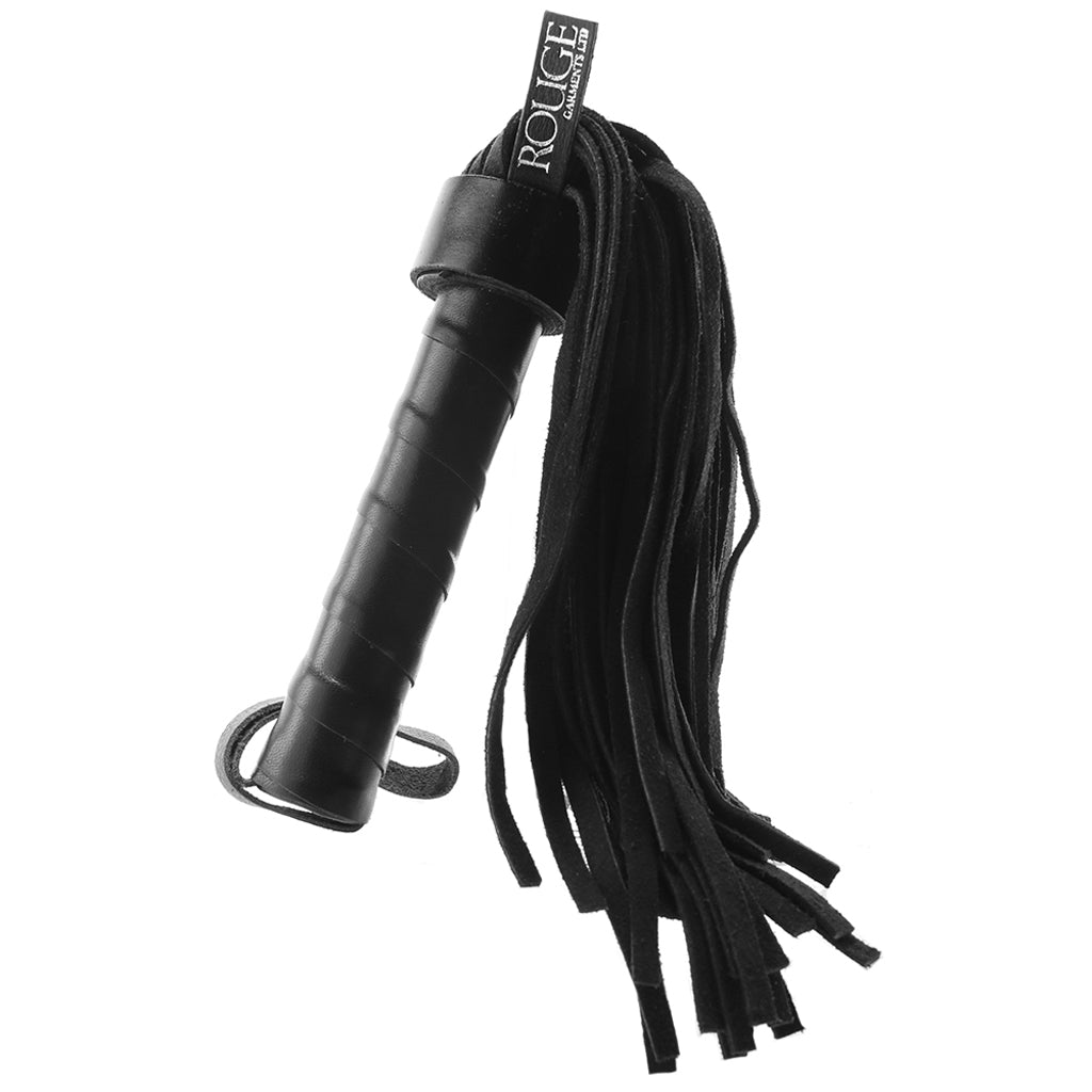 Short Suede Flogger in Black Bondage and Fetish > Whips and Crops