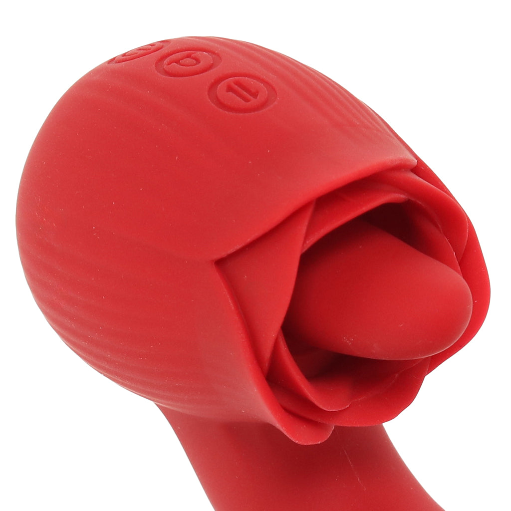 Bloomgasm Boom Bloom Thrusting & Licking Rose Vibe Vibrators > G-Spot Vibrators