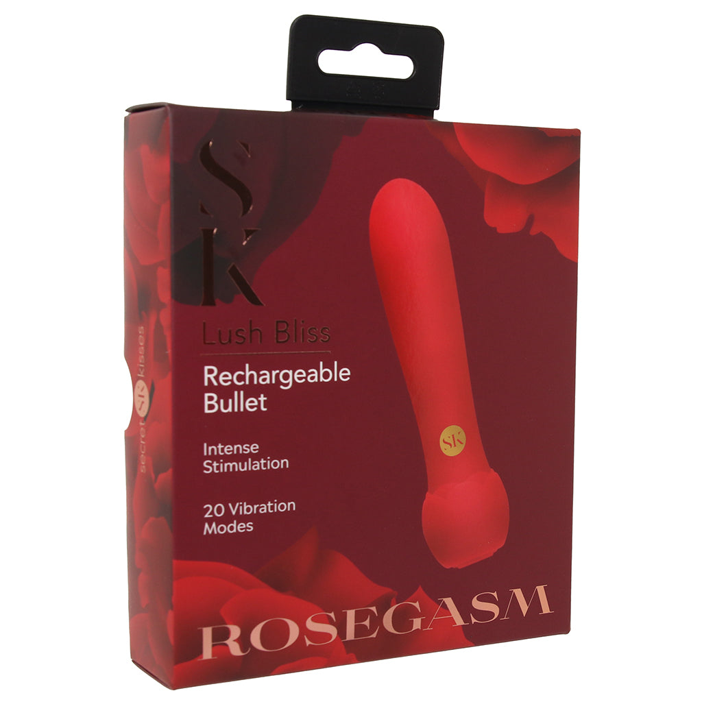 Secret Kisses Rosegasm Lush Bliss Bullet Vibe Vibrators > Bullet and Egg Vibrators