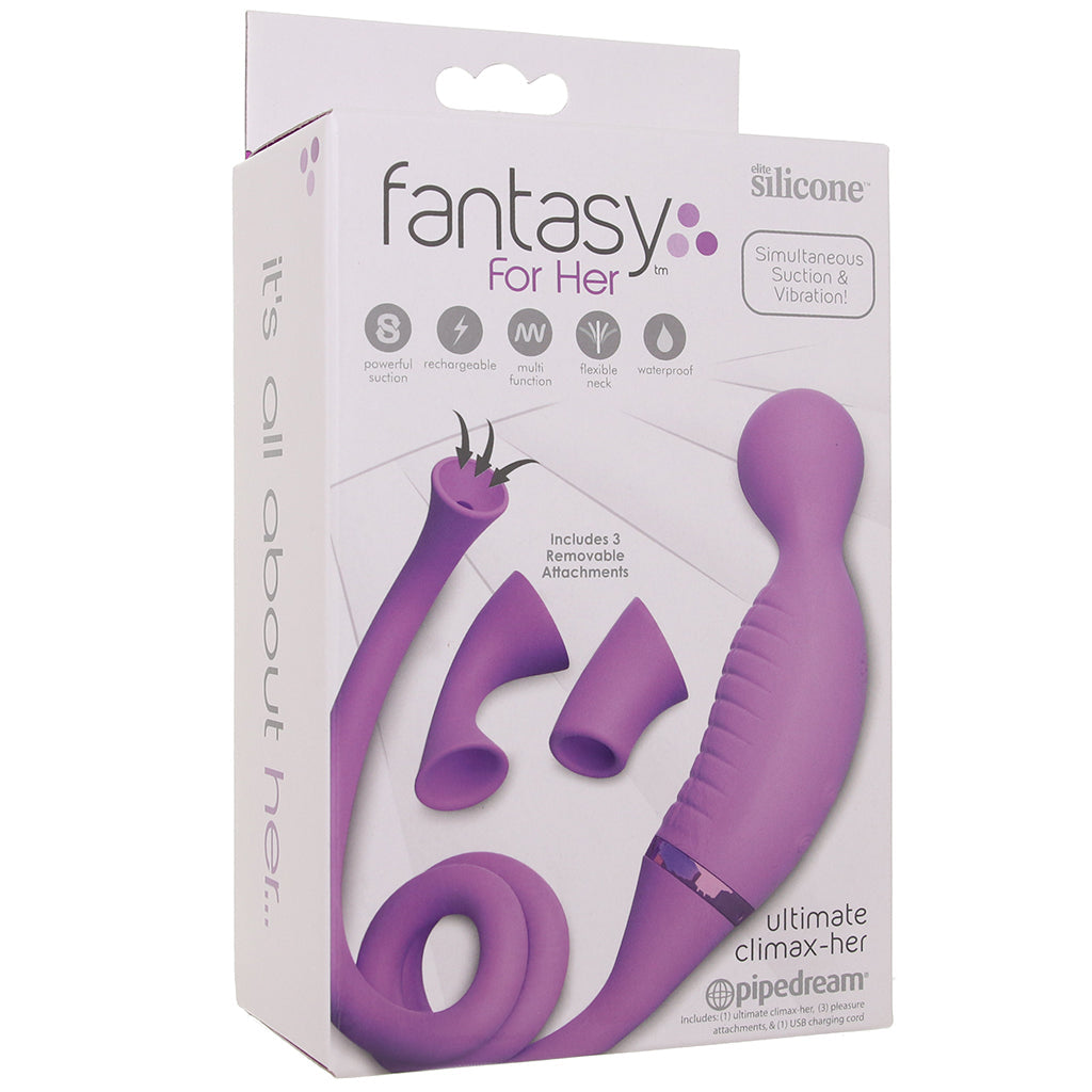 Fantasy For Her Ultimate Climax-Her Suction Vibe in Purple Vibrators > Clitoral Suction & Stimulation