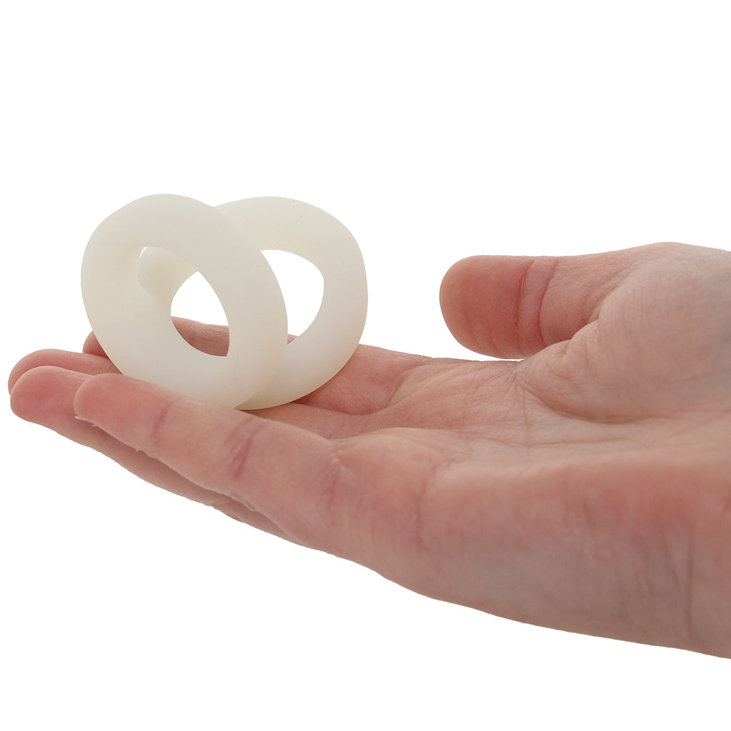 Alpha Ring Liquid Silicone Snug Tugger in Glow-in-the-Dark Cock Rings