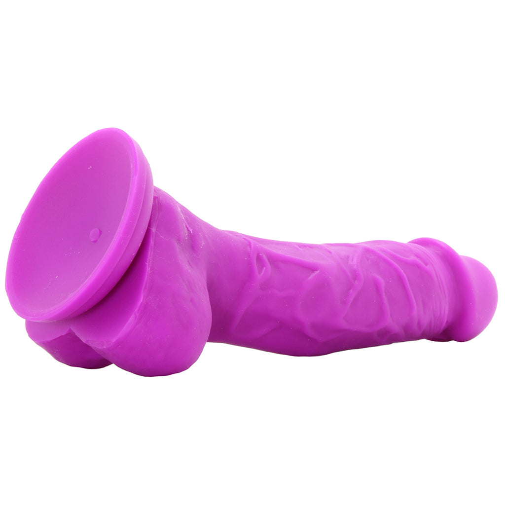 Colours 5 Inch Dual Density Silicone Dildo in Purple Dildo Sex Toys > Realistic Dildos