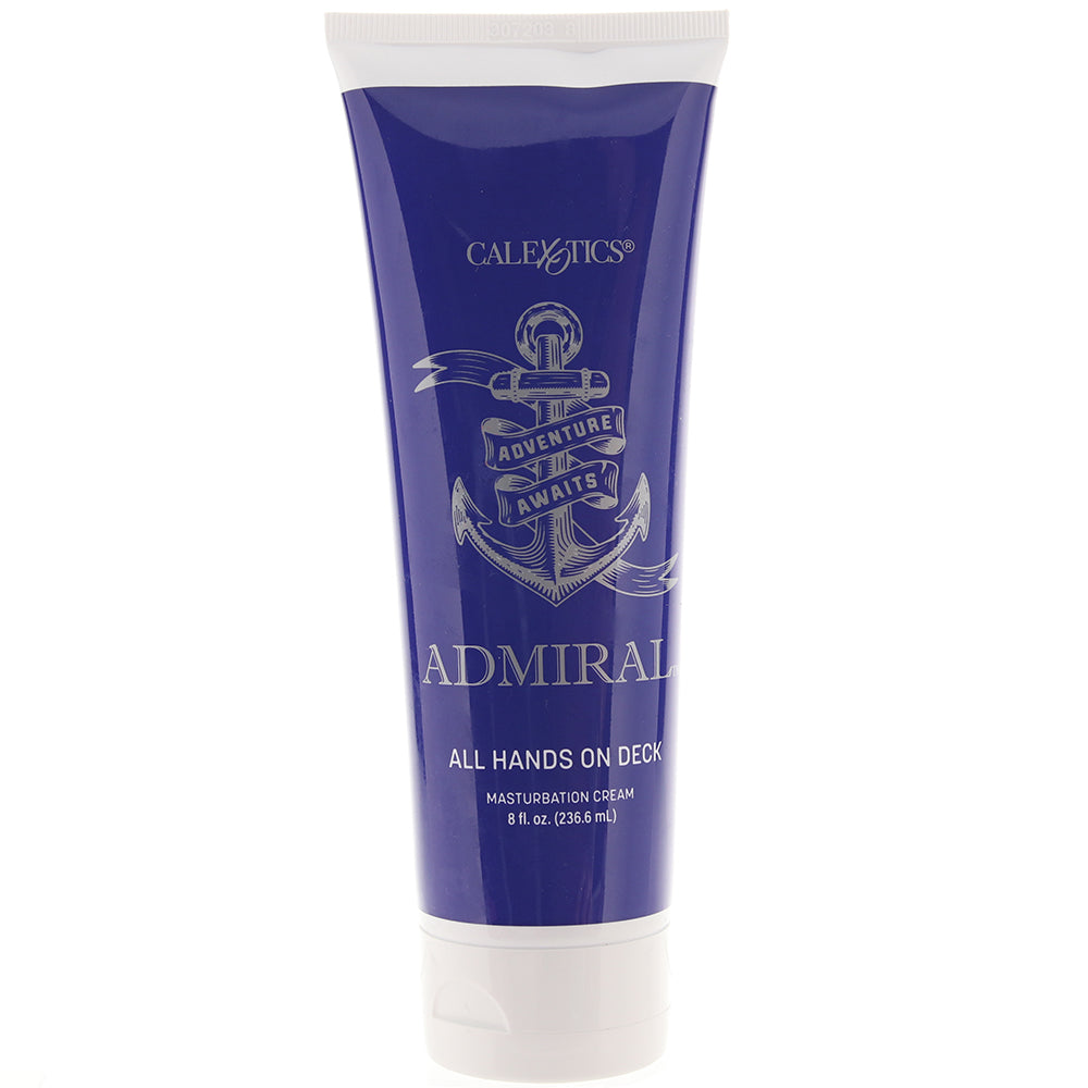 Admiral All Hands On Deck Masturbation Cream in 8oz/236ml Lubes and Lotions > Oil Based Sex Lubes
