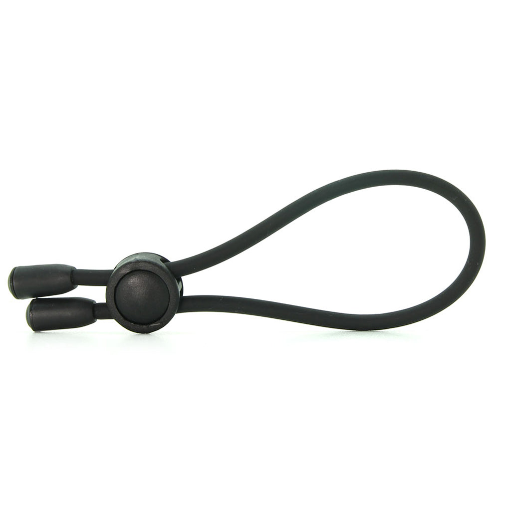 Adjustable Silicone Cock Tie in Black Cock Rings
