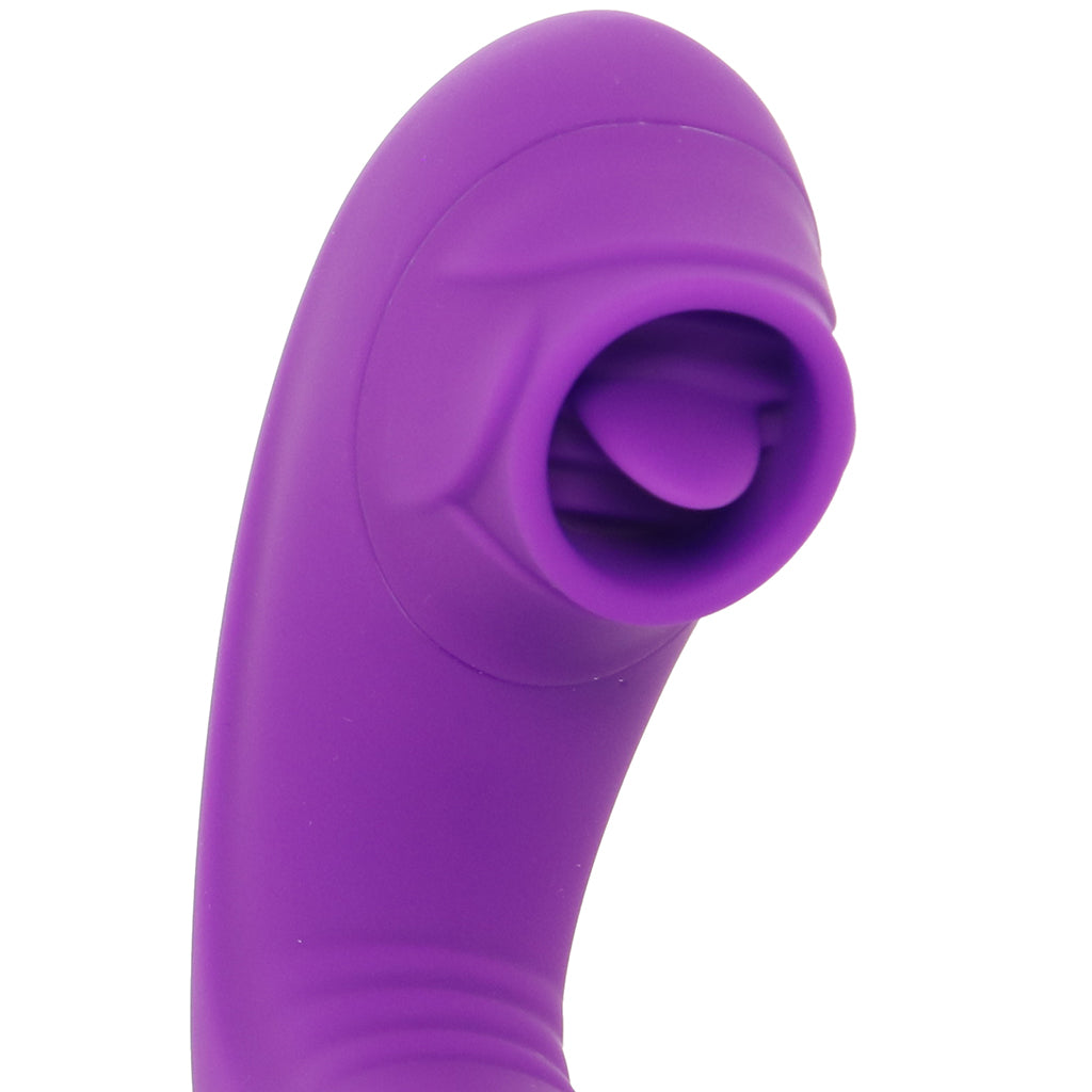 BodyWand G-Play Squirt Master Thrusting & Licking Vibe Vibrators > Rabbit Vibrators