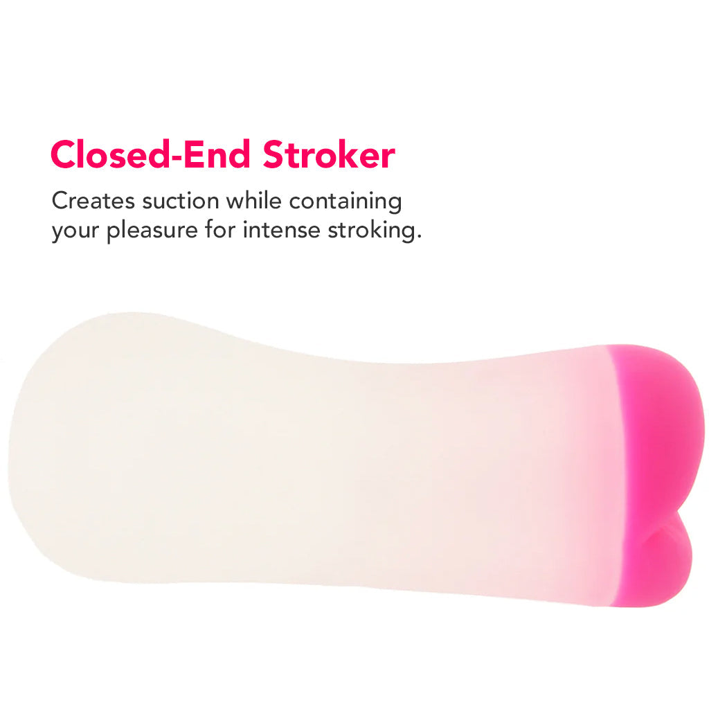 The Gripper Deep Ass Grip Stroker in Hot Pink Male Masturbators > Pocket Strokers