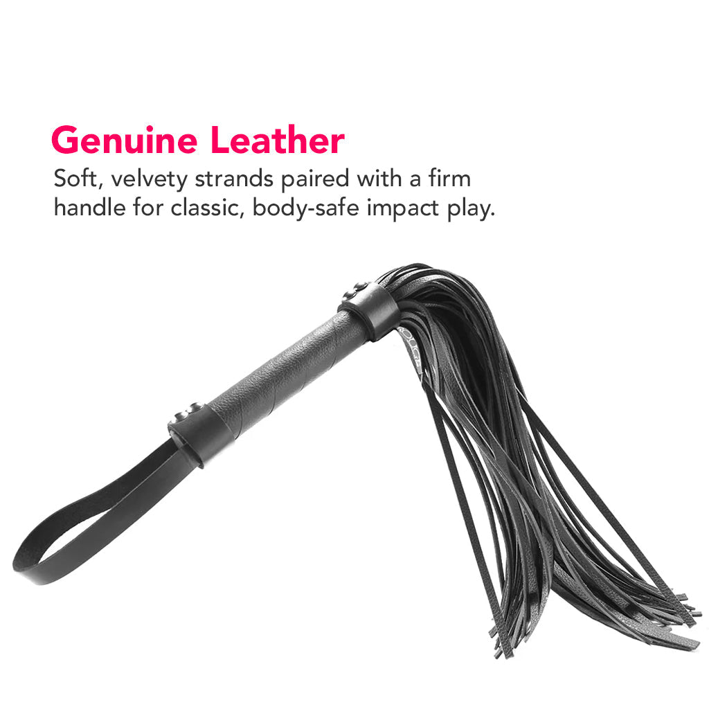 Leather Flogger in Black Bondage and Fetish > Whips and Crops