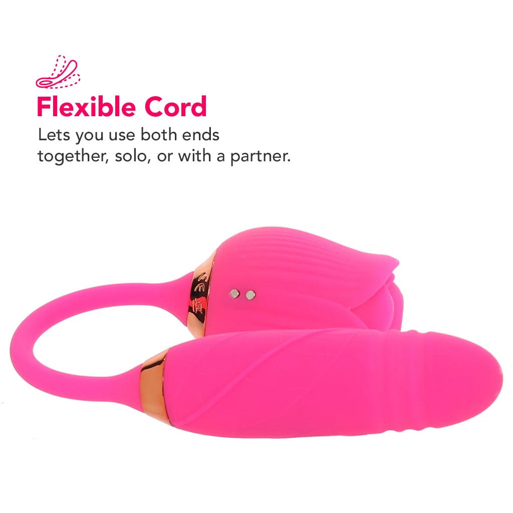 Pink Pussycat Thrusting Rose Vibe Vibrators > Clitoral Stimulators