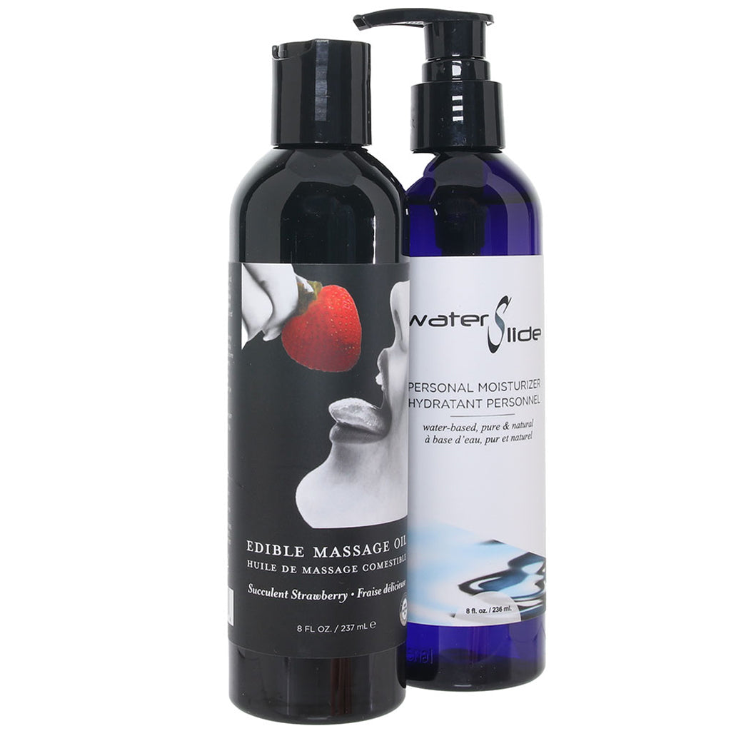 Hemp Seed Better Together Set in Succulent Strawberry Lubes and Lotions > Flavored Sex Lubes