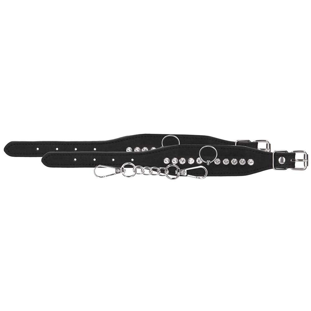 Ouch! Diamond Studded Ankle Cuffs Bondage and Fetish > Wrist and Ankle Cuffs