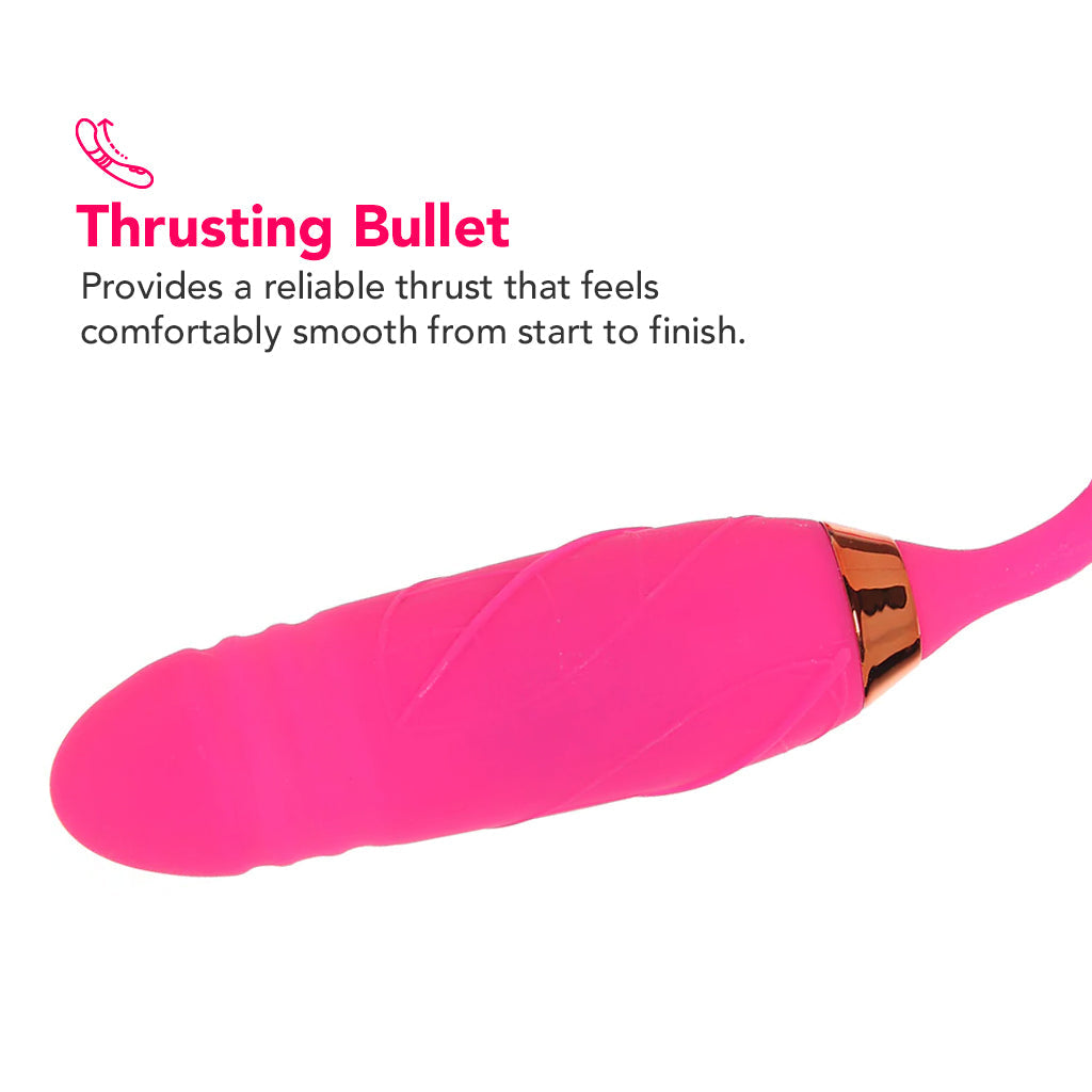 Pink Pussycat Thrusting Rose Vibe Vibrators > Clitoral Stimulators