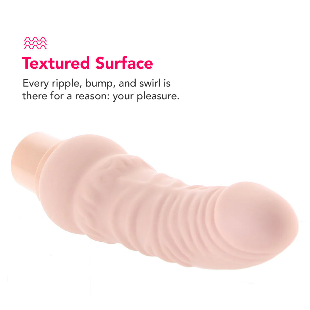 Power Stud Rechargeable Curvy Vibe in Light Vibrators > Realistic Vibrator Dildos