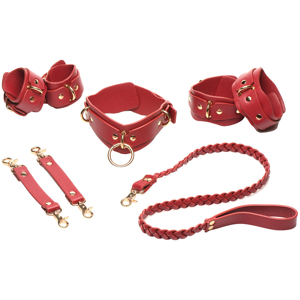 Bedroom Bliss Lover's Restraints Set in Red Bondage and Fetish > Starter BDSM Kits