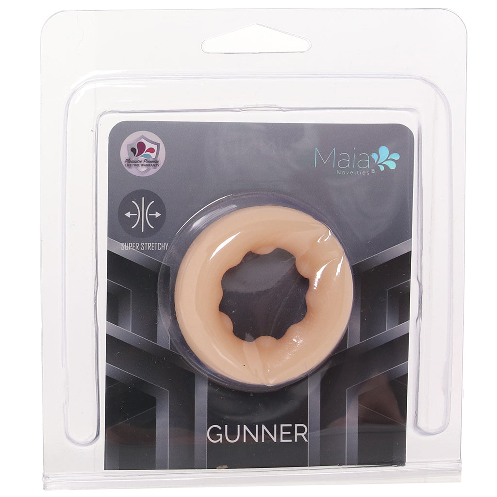 Gunner Liquid Silicone Super Stretch C-Ring in Light Cock Rings