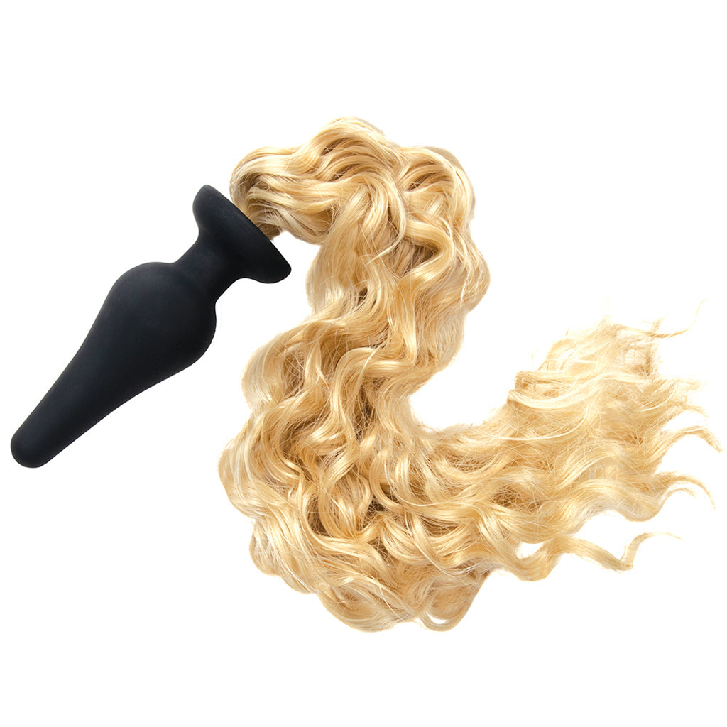 WhipSmart 4 Inch Blonde Pony Tail Plug Bondage and Fetish > Pleasure Masks and Dress Up Play