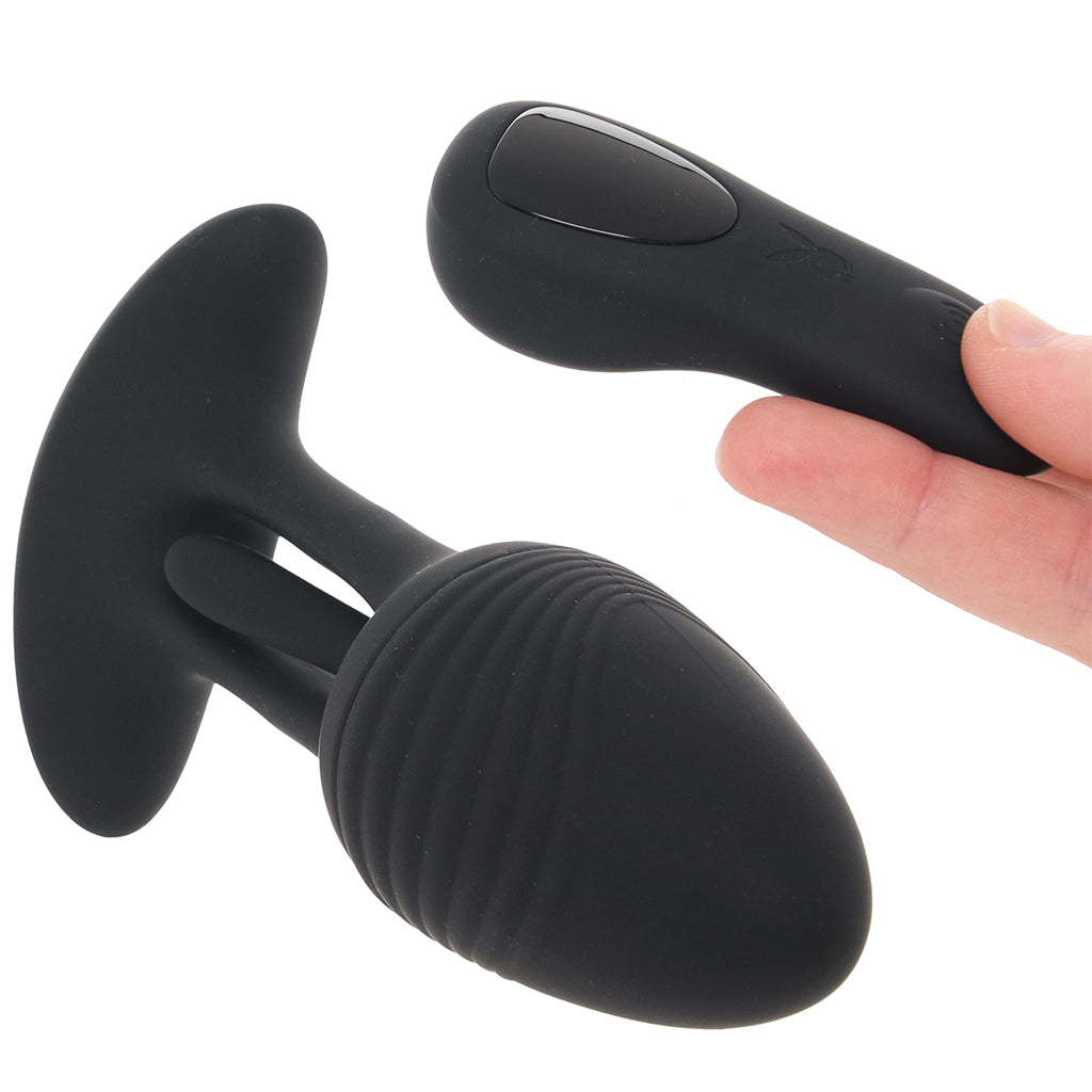 Playboy Rim Shot Flicking Vibrating Butt Plug Anal Sex Toys > Butt Plugs