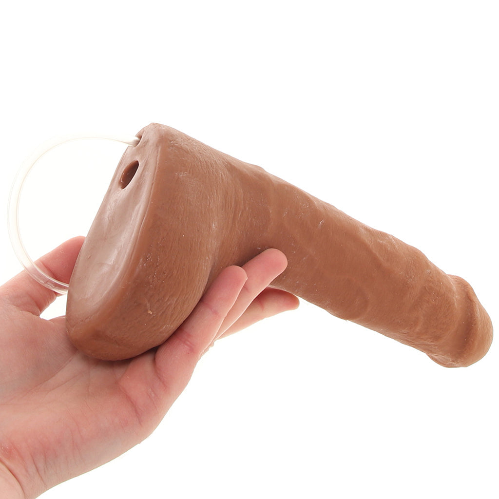 The Realistic 9.5 Inch Squirting Cock in Caramel Dildo Sex Toys > Realistic Dildos