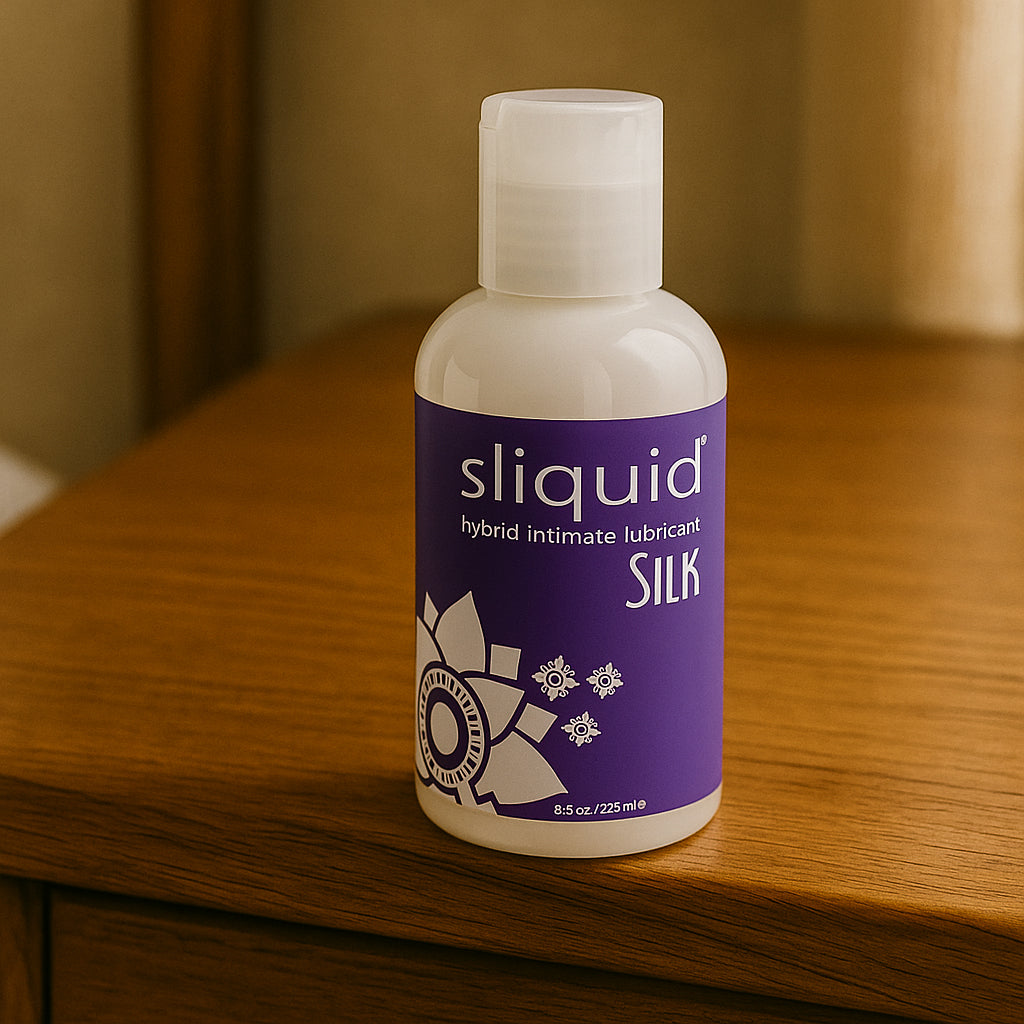 Silk Hybrid Intimate Lubricant in 8.5oz/255ml Lubes and Lotions > Hybrid Lubricants