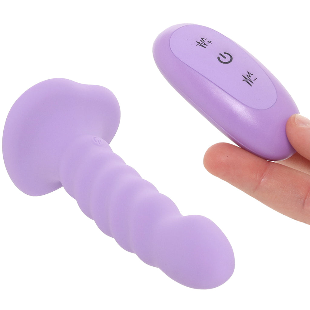 Colours 5 Inch Ribbed Remote Vibe in Purple Vibrators > G-Spot Vibrators