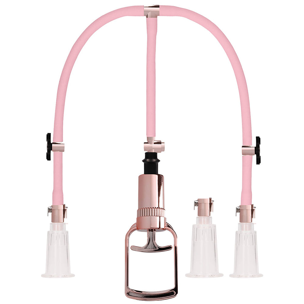 Pumped Rose Gold Clitoral & Nipple Pump Set in Large Bondage and Fetish > Nipple Stimulators & Clamps
