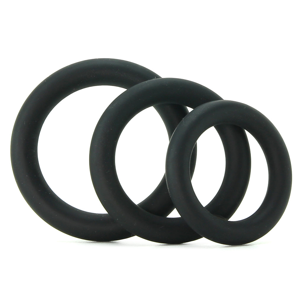 Ram Silicone Cock Rings #3 in Black Cock Rings