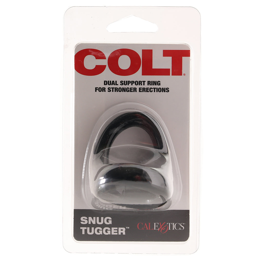 Colt Snug Tugger Dual Support Ring in Black Cock Rings