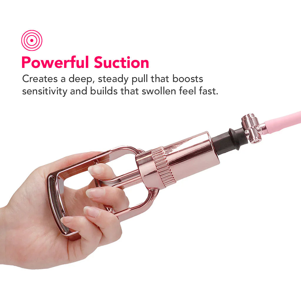 Pumped Rose Gold Clitoral & Nipple Pump Set in Medium Bondage and Fetish > Nipple Stimulators & Clamps