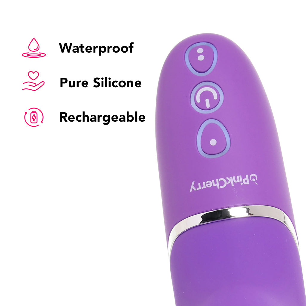 PinkCherry Triple Rabbit Vibe in Purple