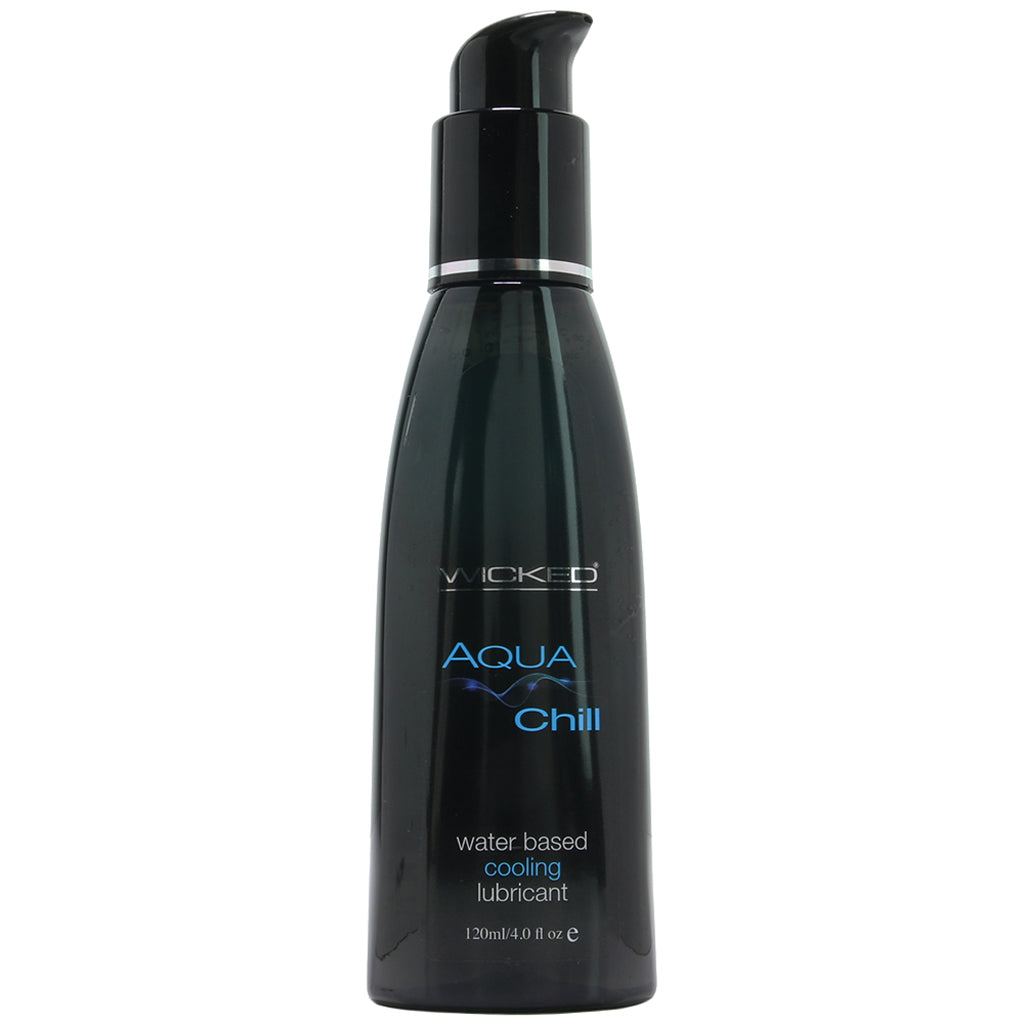 Aqua Chill Cooling Water Based Lube in 4oz/120ml Lubes and Lotions > Stimulating Lubricants