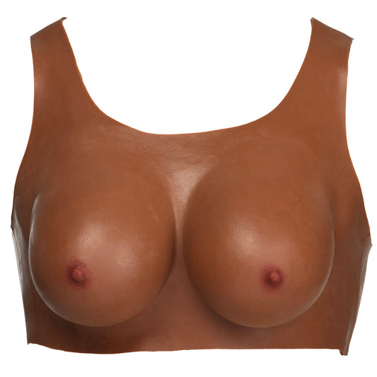 Master Series Perky Pair D-Cup Silicone Breasts in Dark Sexual Wellness > Gender Expression and Affirmation