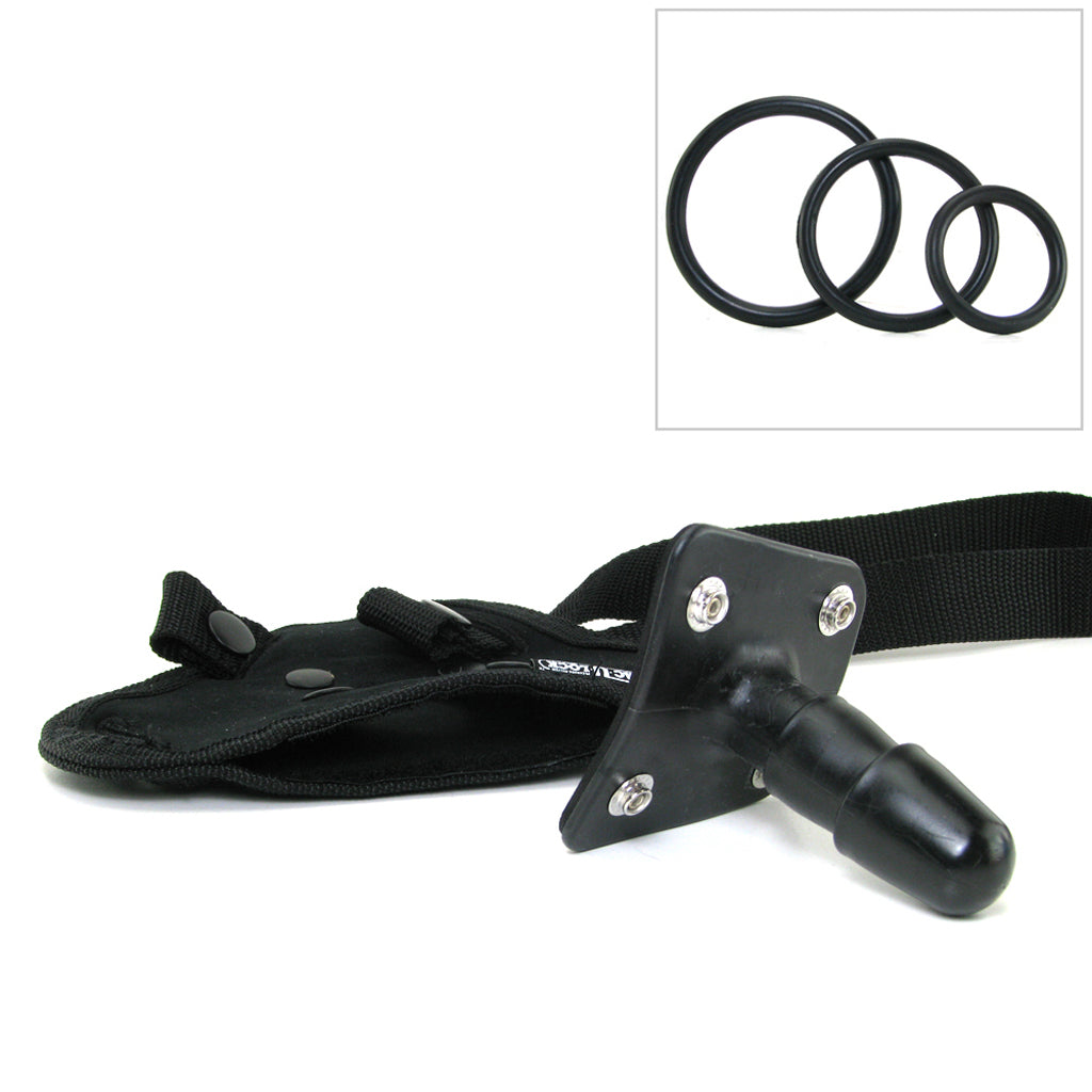 Platinum Edition Vac-U-Lock Luxe Harness with Plug Dildo Sex Toys > Strap-On and Harnesses