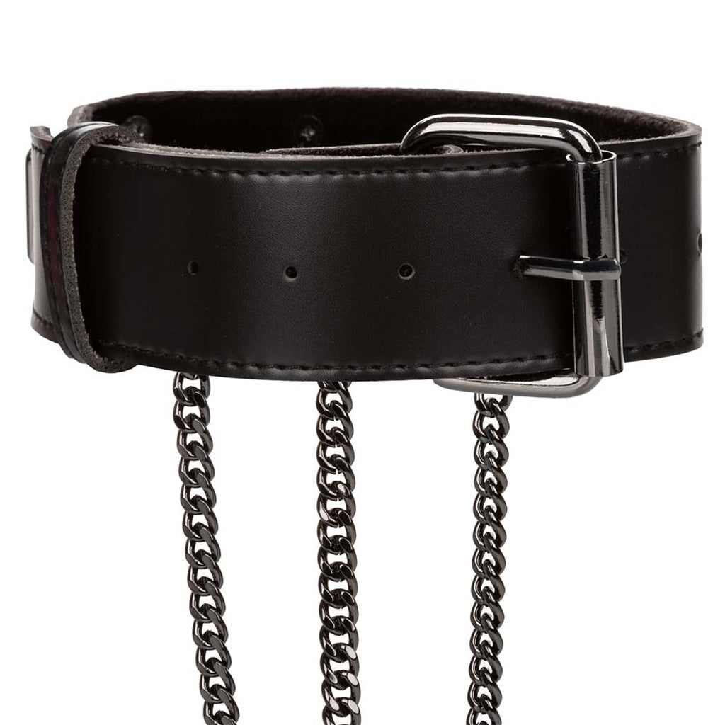 Euphoria Multi Chain Collar Harness XL Bondage and Fetish > Pleasure Masks and Dress Up Play