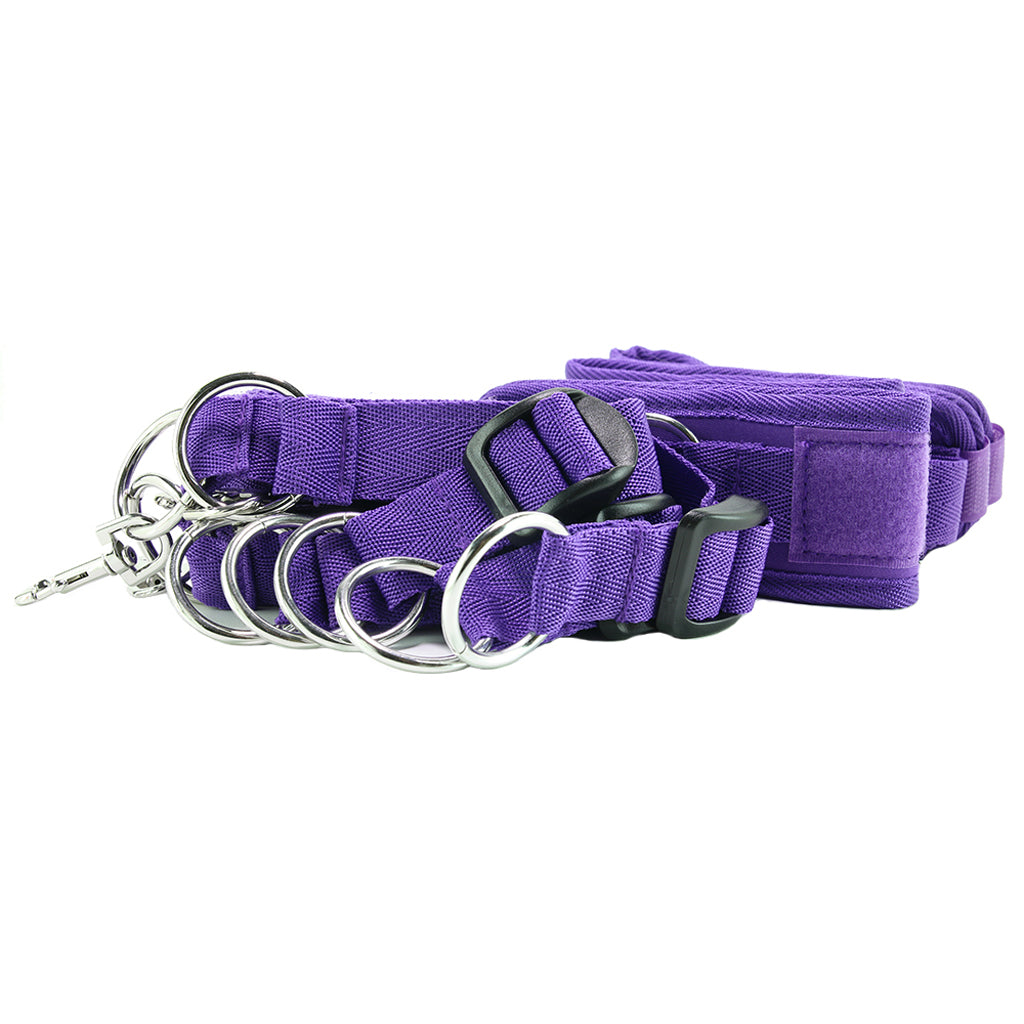 7 Piece Bed Spreader Restraint System in Purple Bondage and Fetish > Restraints