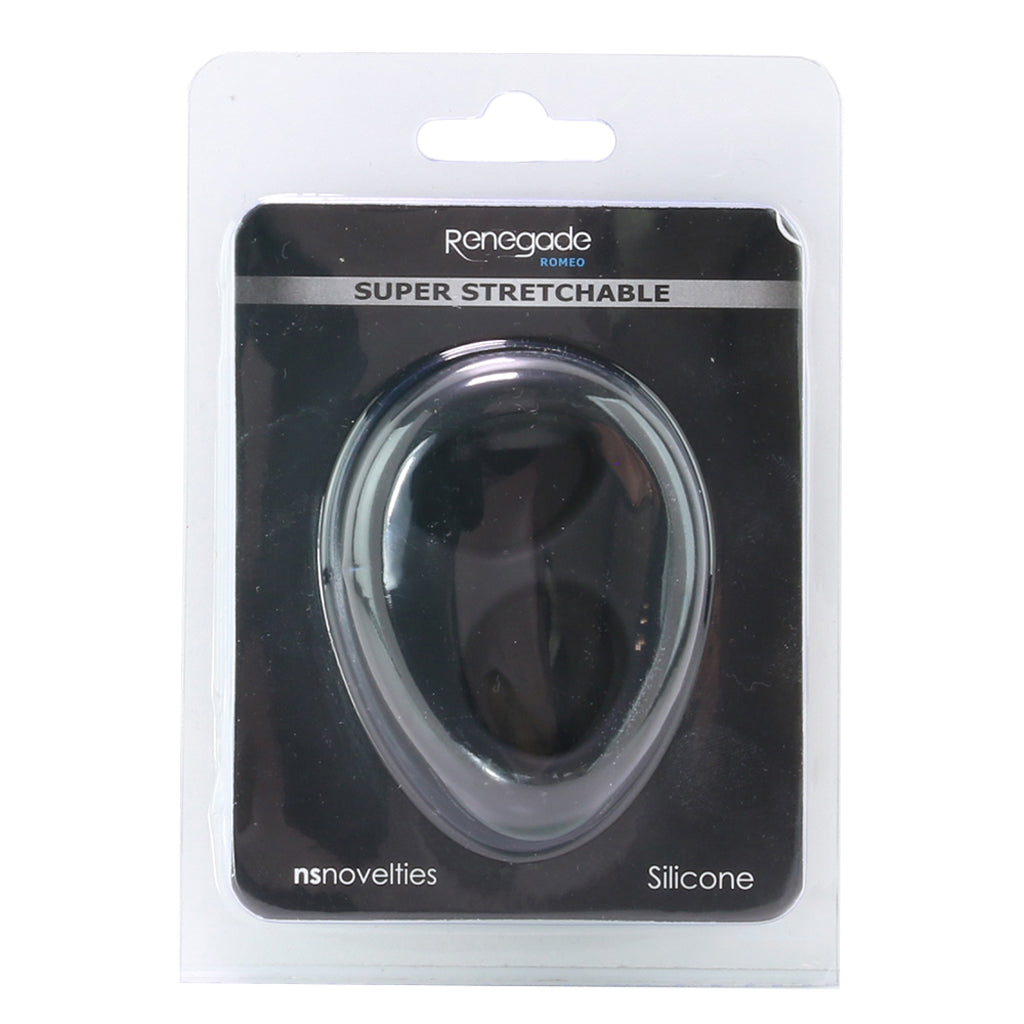 Renegade Romeo Soft Silicone Dual Ring in Black Cock Rings