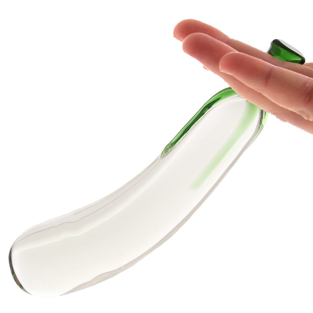 gläs Eggplant Ecstacy Glass Dildo Dildo Sex Toys > G-Spot Dildos