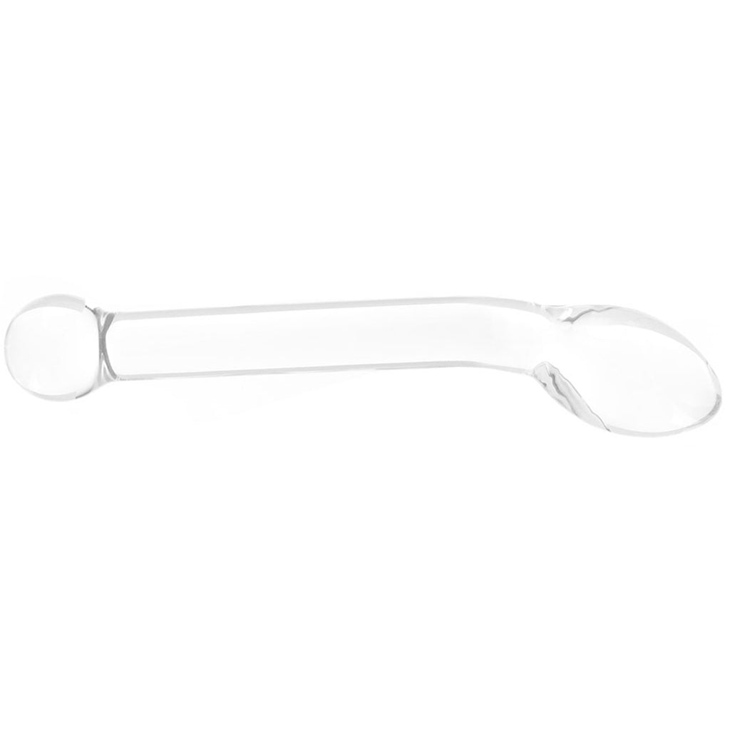 gläs 8 Inch Slimline G-Spot Glass Dildo Dildo Sex Toys > G-Spot Dildos