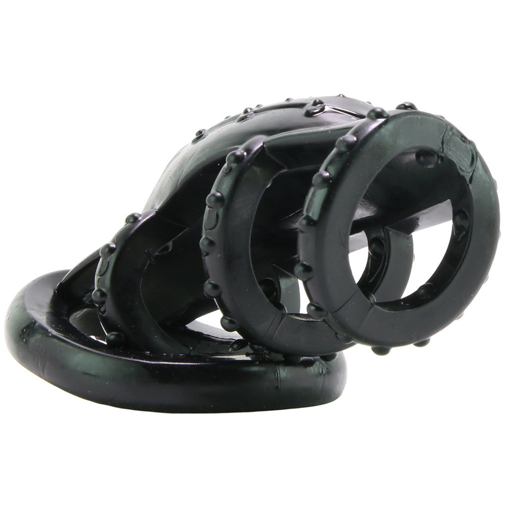 Dr. Love's Zinger Vibrating Cock Cage in Black Cock Rings