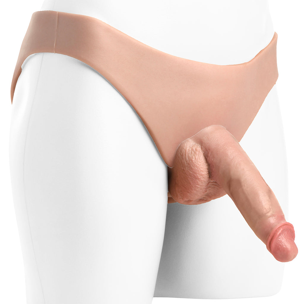 Master Series 6 Inch Hollow Silicone Harness Dildo Sex Toys > Strap-On and Harnesses