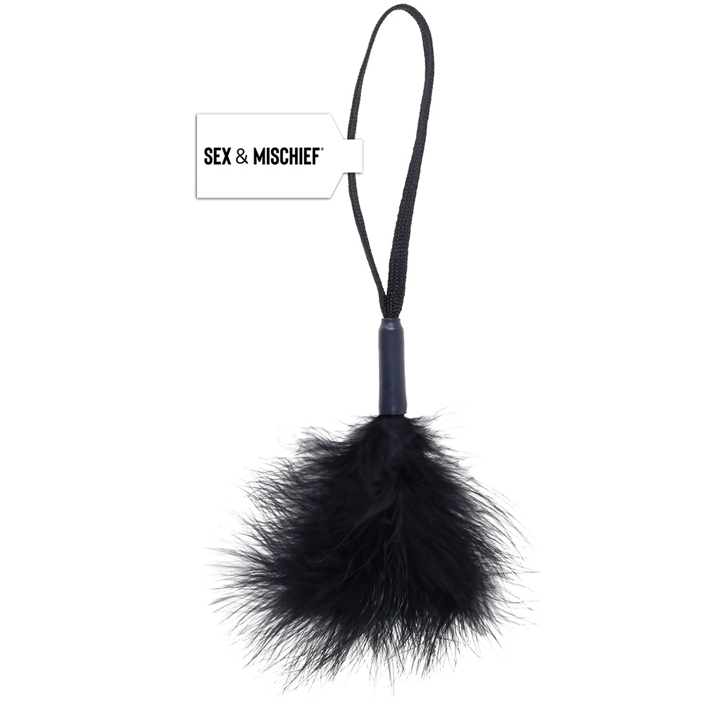 S&M Peaches 'n CreaMe Wrist Feather Ticker in Black Sensual Love > Ticklers & Teasers