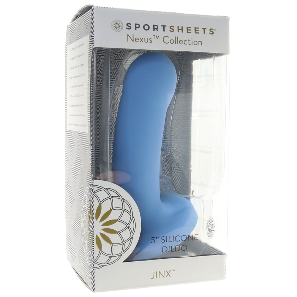 Jinx 5 Inch Silicone Dildo in Periwinkle Dildo Sex Toys > Non-Phallic Dildos