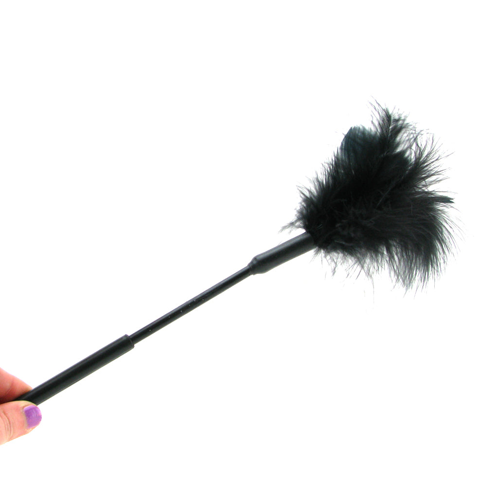 Feather Tickler 7 Inch in Black Bondage and Fetish > Tools & Accessories
