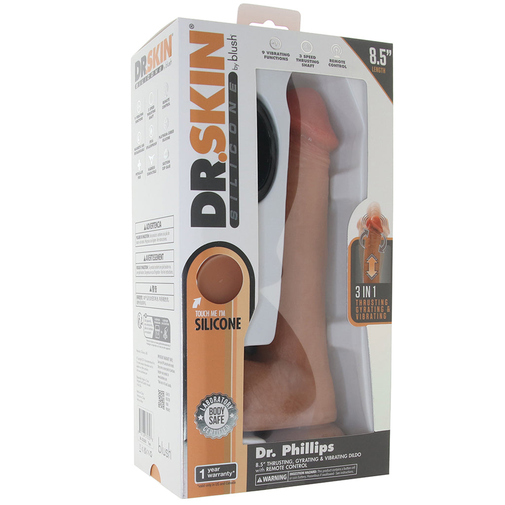 Dr. Skin Dr. Phillips 8.5 Inch Thrusting Vibe Vibrators > Realistic Vibrator Dildos