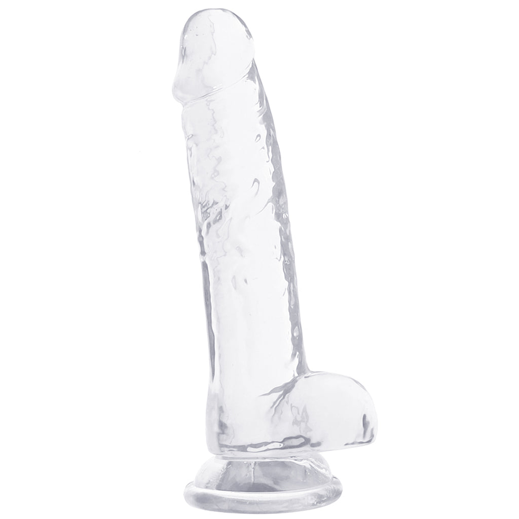 Naturally Yours 7 Inch Crystalline Dildo in Clear Dildo Sex Toys > Realistic Dildos