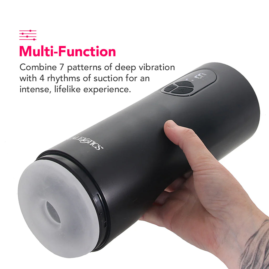 Bionic Sucking and Vibrating Masturbator Male Masturbators > Self-Contained Strokers