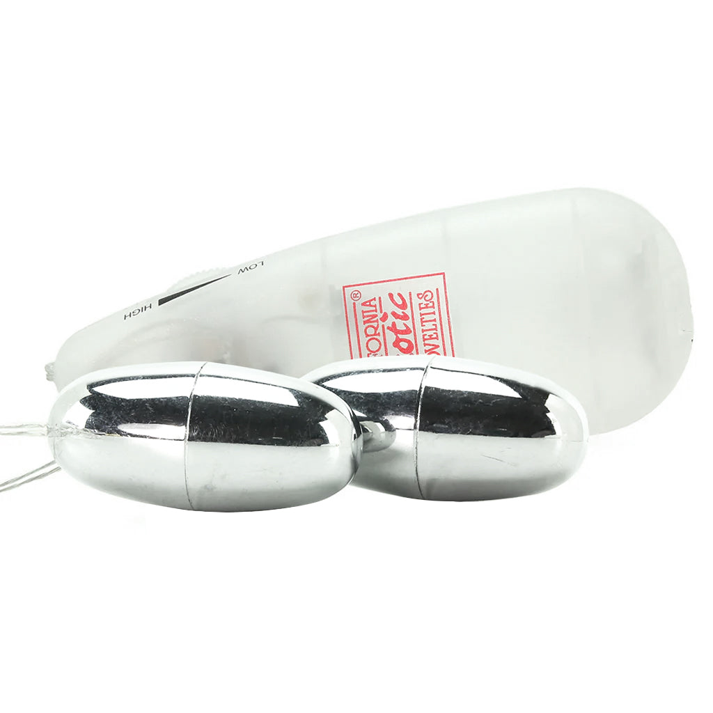 Pocket Exotics Double Silver Bullets Vibe Vibrators > Bullet and Egg Vibrators