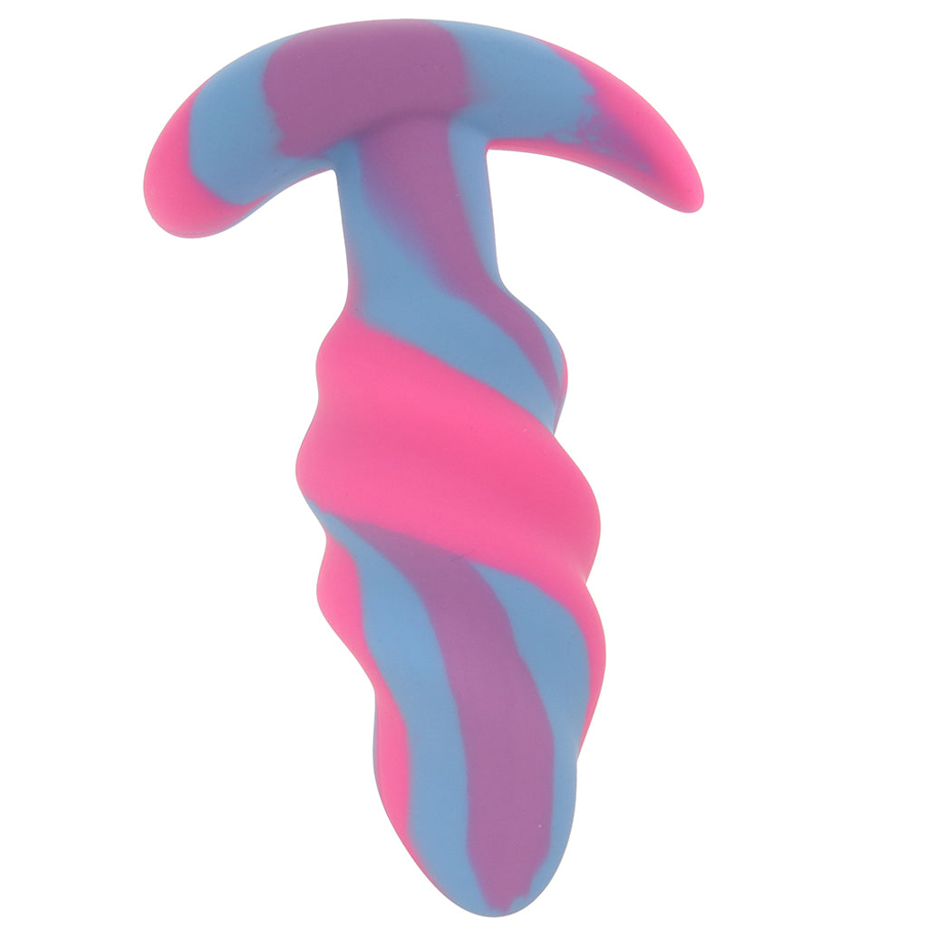 Creature Cocks Unicorn Swirl Silicone Butt Plug in Small Anal Sex Toys > Butt Plugs