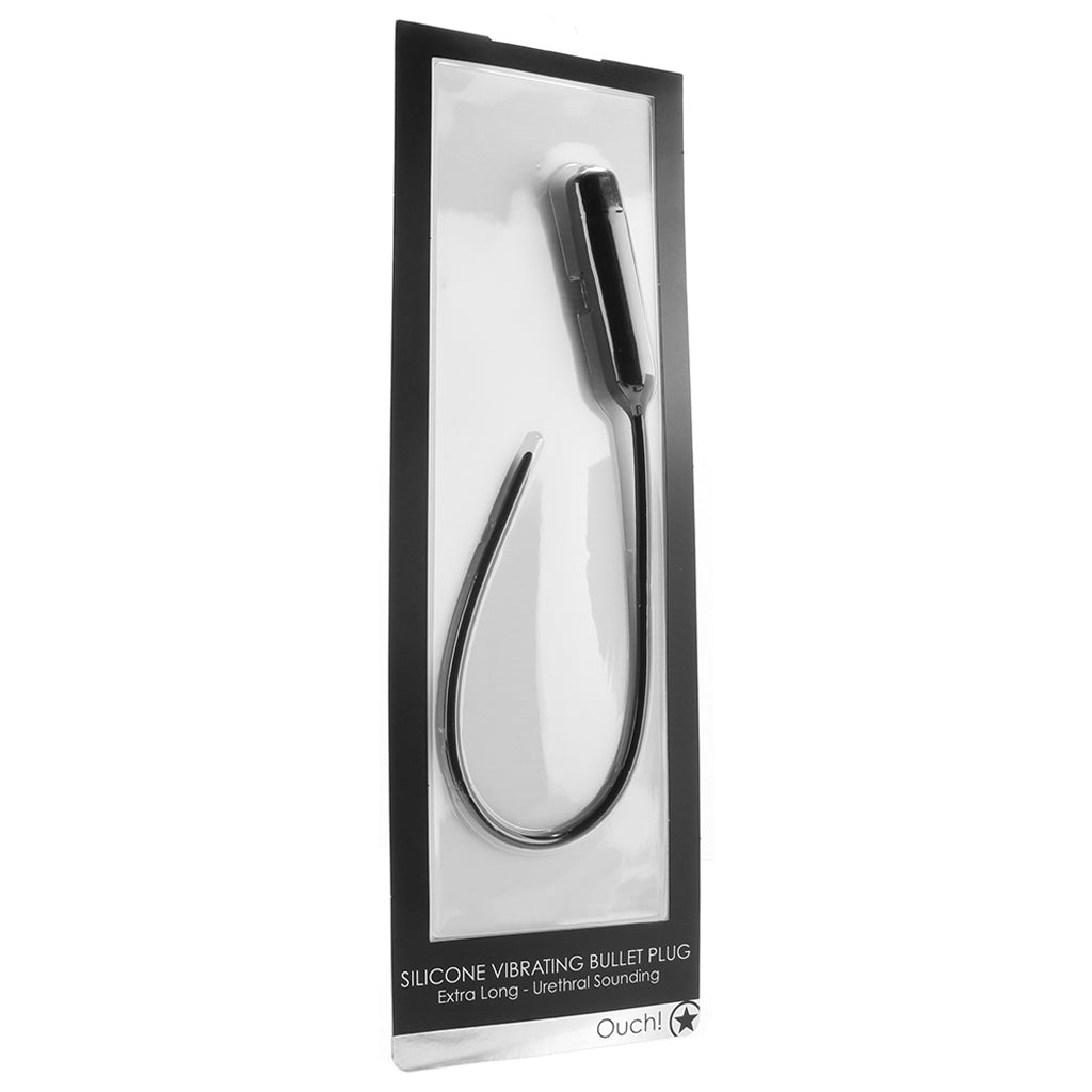 Ouch! Vibrating Extra Long Silicone Urethral Sound Bondage and Fetish > Cock and Ball Devices
